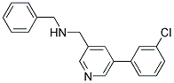 N-BENZYL-1-[5-(3-CHLOROPHENYL)PYRIDIN-3-YL]METHANAMINE 结构式