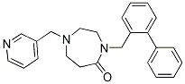 4-(BIPHENYL-2-YLMETHYL)-1-(PYRIDIN-3-YLMETHYL)-1,4-DIAZEPAN-5-ONE 结构式