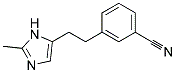 3-[2-(2-METHYL-IMIDAZOL-4-YL)-ETHYL]-BENZONITRILE 结构式