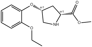 METHYL (2S,4S)-4-(2-ETHOXYPHENOXY)-2-PYRROLIDINECARBOXYLATE 结构式