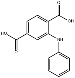 2-(苯胺基)对苯二甲酸 结构式