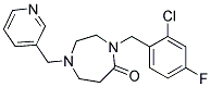 4-(2-CHLORO-4-FLUOROBENZYL)-1-(PYRIDIN-3-YLMETHYL)-1,4-DIAZEPAN-5-ONE 结构式