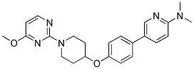 5-(4-([1-(4-METHOXYPYRIMIDIN-2-YL)PIPERIDIN-4-YL]OXY)PHENYL)-N,N-DIMETHYLPYRIDIN-2-AMINE 结构式