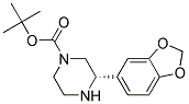 (S)-3-BENZO[1,3]DIOXOL-5-YL-PIPERAZINE-1-CARBOXYLIC ACID TERT-BUTYL ESTER 结构式