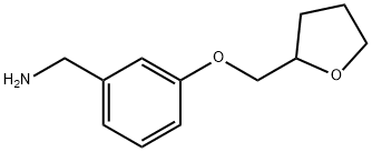 3-(TETRAHYDRO-FURAN-2-YLMETHOXY)-BENZYLAMINE 结构式