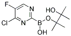 5-FLUORO-4-CHLOROPYRIMIDINE-2-BORONIC ACID PINACOL ESTER 结构式