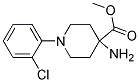 METHYL 4-AMINO-1-(2-CHLOROPHENYL)PIPERIDINE-4-CARBOXYLATE 结构式
