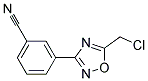 3-(5-CHLOROMETHYL-[1,2,4]OXADIAZOL-3-YL)-BENZONITRILE 结构式
