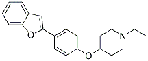 4-[4-(1-Benzofuran-2-yl)phenoxy]-1-ethylpiperidine 结构式