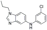 (3-CHLORO-PHENYL)-(1-PROPYL-1H-BENZOIMIDAZOL-5-YL)-AMINE 结构式