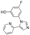 3-FLUORO-5-(5-PYRIDIN-2-YL-IMIDAZOL-1-YL)-PHENOL 结构式