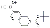 2-(tert-Butoxycarbonyl)-1,2,3,4-tetrahydroisoquinolin-7-ylboronic acid 结构式