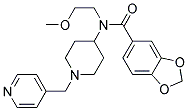 N-(2-METHOXYETHYL)-N-[1-(PYRIDIN-4-YLMETHYL)PIPERIDIN-4-YL]-1,3-BENZODIOXOLE-5-CARBOXAMIDE 结构式