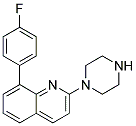 8-(4-FLUOROPHENYL)-2-PIPERAZIN-1-YLQUINOLINE 结构式