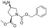 (2R,4R)-1-CBZ-4-AMINO PYRROLIDINE-2-CARBOXYLIC ACID METHYL ESTER 结构式