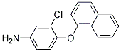 3-CHLORO-4-(1-NAPHTHYLOXY)ANILINE 结构式