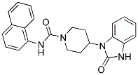 N-1-NAPHTHYL-4-(2-OXO-2,3-DIHYDRO-1H-BENZIMIDAZOL-1-YL)PIPERIDINE-1-CARBOXAMIDE 结构式