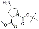 (2R,4S)-4-AMINO-1-BOC-PYRROLIDINE-2-CARBOXYLIC ACID METHYL ESTER 结构式