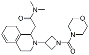 N,N-DIMETHYL-2-(2-[1-(MORPHOLIN-4-YLCARBONYL)AZETIDIN-3-YL]-1,2,3,4-TETRAHYDROISOQUINOLIN-1-YL)ACETAMIDE 结构式