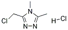 3-(CHLOROMETHYL)-4,5-DIMETHYL-4H-1,2,4-TRIAZOLE HYDROCHLORIDE 结构式