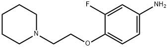 3-氟-4-(2-(哌啶-1-基)乙氧基)苯胺 结构式