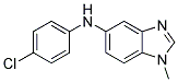 (4-CHLORO-PHENYL)-(1-METHYL-1H-BENZOIMIDAZOL-5-YL)-AMINE 结构式