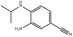 3-AMINO-4-ISOPROPYLAMINO-BENZONITRILE 结构式