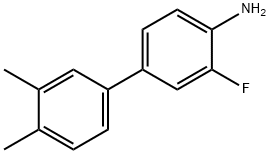 3-FLUORO-3',4'-DIMETHYL[1,1'-BIPHENYL]-4-YLAMINE 结构式