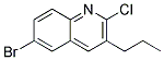 6-BROMO-2-CHLORO-3-PROPYL-QUINOLINE 结构式