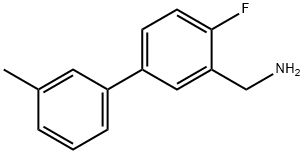 (4-FLUORO-3'-METHYL[1,1'-BIPHENYL]-3-YL)-METHANAMINE 结构式