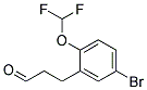 3-(5-BROMO-2-DIFLUOROMETHOXY-PHENYL)-PROPIONALDEHYDE 结构式