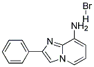 2-苯基咪唑并[1,2-A]吡啶-8-胺氢溴酸盐 结构式
