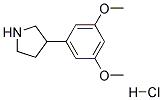 3-(3,5-二甲氧基苯基)吡咯烷盐酸盐 结构式