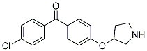 (4-CHLOROPHENYL)[4-(3-PYRROLIDINYLOXY)PHENYL]-METHANONE 结构式