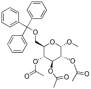 METHYL 2,3,4-TRI-O-ACETYL-6-O-TRITYL-ALPHA-D-GLUCOPYRANOSIDE 结构式