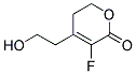 3-Fluoro-4-(2-hydroxy-ethyl)-5,6-dihydro-pyran-2-one 结构式