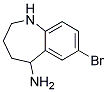 7-BROMO-2,3,4,5-TETRAHYDRO-1H-BENZO[B]AZEPIN-5-YLAMINE 结构式