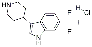 3-(PIPERIDIN-4-YL)-6-(TRIFLUOROMETHYL)-1H-INDOLE HYDROCHLORIDE 结构式