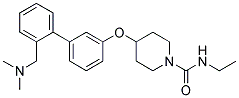 4-((2'-[(DIMETHYLAMINO)METHYL]BIPHENYL-3-YL)OXY)-N-ETHYLPIPERIDINE-1-CARBOXAMIDE 结构式