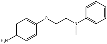 4-[2-(METHYLANILINO)ETHOXY]ANILINE 结构式