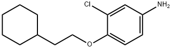 3-CHLORO-4-(2-CYCLOHEXYLETHOXY)ANILINE 结构式