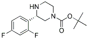 (S)-3-(2,4-DIFLUORO-PHENYL)-PIPERAZINE-1-CARBOXYLIC ACID TERT-BUTYL ESTER 结构式