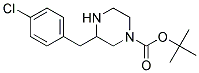 3-(4-CHLORO-BENZYL)-PIPERAZINE-1-CARBOXYLIC ACID TERT-BUTYL ESTER 结构式