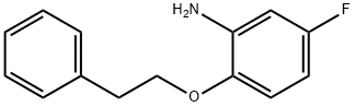 5-FLUORO-2-(PHENETHYLOXY)ANILINE 结构式