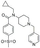 N-(CYCLOPROPYLMETHYL)-4-(METHYLSULFONYL)-N-[1-(PYRIDIN-4-YLMETHYL)PIPERIDIN-4-YL]BENZAMIDE 结构式