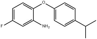 5-FLUORO-2-(4-ISOPROPYLPHENOXY)ANILINE 结构式