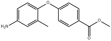 METHYL 4-(4-AMINO-2-METHYLPHENOXY)BENZOATE 结构式