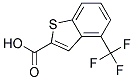 4-(TRIFLUOROMETHYL)-1-BENZOTHIOPHENE-2-CARBOXYLIC ACID 结构式