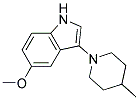 5-METHOXY-3-(4-METHYL-PIPERIDIN-1-YL)-1H-INDOLE 结构式