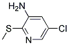 5-CHLORO-2-METHYLSULFANYL-PYRIDIN-3-YLAMINE 结构式